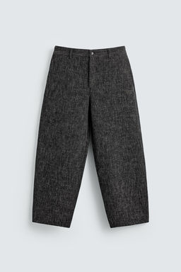 TEXTURED BALLOON FIT TROUSERS - Zara фото 6