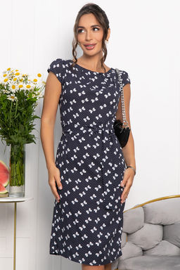 Платье Габриэль (синее/бантики) П13954-10М