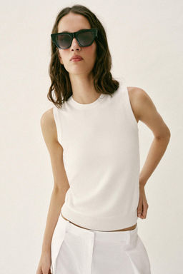 SLEEVELESS KNIT TOP - Zara фото 22