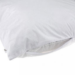 Чехол непромокаемый на подушку 50х70см Аквамембрана, на молнии, микрофибра (п/э 100%) / PUR мембрана, упаковка классическая, LDPE 14,5х23см, еврослот, Домашняя мода (Россия) фото 4