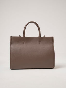 Сумка кожаная шоппер Deboro 30638 коричневый торф