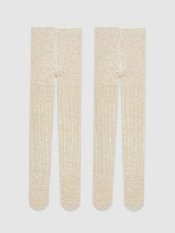 Desenli K?z ?ocuk K?lotlu ?orap 2li