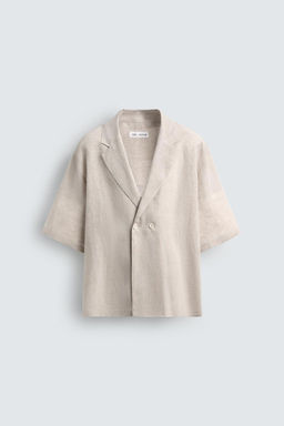 100% LINEN KIMONO SHIRT - Zara фото 24