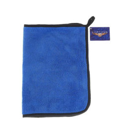 Цена за 2 шт. Тряпка для мытья авто, CARTAGE, микрофибра, 400г/м², 20×30 см, сине-серая