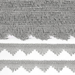 Тесьма отделочная TBY арт.13-5061 шир.40 мм цв.серебро уп.13.71м