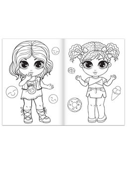 Цена за 3 шт. Раскраска для девочек Каникулы на пляже, 16 стр., формат А4