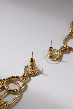 Серьги ассорти «Сиеста» игривые кошки, цвет белый в золоте