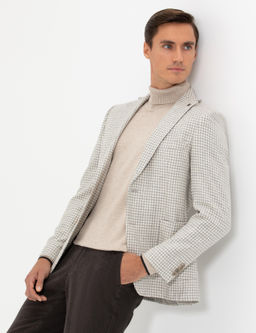 Светло-серая приталенная куртка - Cacharel фото 8