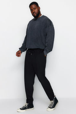 TRENDYOL MAN Siyah Buyuk Beden Regular/Normal Kesim Jogger Basic Pamuklu Esofman Alt? TMNAW24AJ00003 - Trendyolmilla фото 3