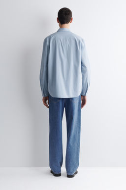 CAMISA DE POPEL?N DE ALGOD?N PIMA RELAXED FIT - H&m фото 12