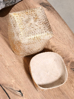 Корзинка плетёная «Аварис», 14×14×23 см