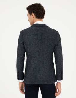 Темно-синяя приталенная куртка - Cacharel фото 5