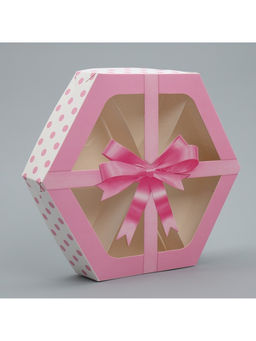 Цена за 5 шт. Коробка кондитерская складная, упаковка «Бант», 23×23×4 см