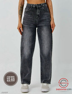 Джинсы женские багги с высокой посадкой - Bruno фото 2