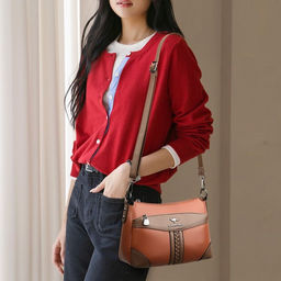 KAIDIFEINIROO Сумка женская с двумя ремнями 8770  фото 36