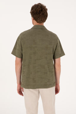 Erkek Comfort Fit Ka__k Yaka Koyu Haki Ti__rt Sepette S_rpriz _ndirim - U.s. polo assn фото 5