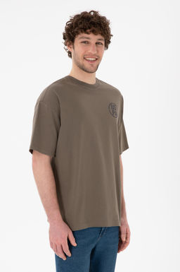 Erkek Oversize Fit Bisiklet Yaka Vizon Ti__rt Sepette S_rpriz _ndirim - U.s. polo assn фото 2