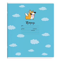 Цена за 5 шт. Тетрадь школьная ученическая, 12 л. клетка, арт. 56661/ 20 МУЛЬТЯШКИ /мягкий переплёт (2 скобы), обл