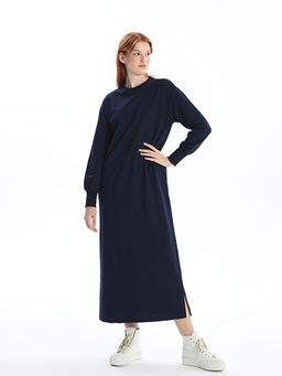 Bisiklet Yaka Kad?n Sweatshirt Elbise