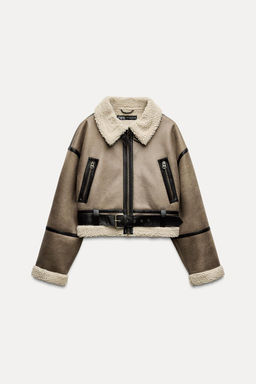 DOUBLE-FACED SHORT JACKET - Zara фото 3