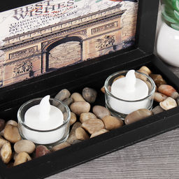 Свеча светодиодная 2 штуки на подставке / CK-548C /уп 24/ А