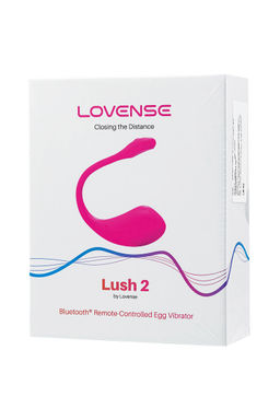 Виброяйцо LOVENSE Lush 2, силикон, розовый, 18 см