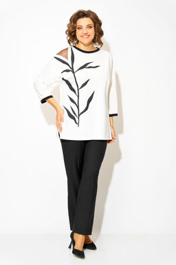 Костюм Liliana 1495БрПн бело-черный