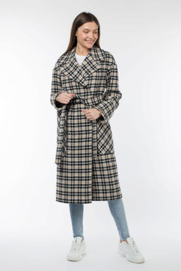 Пальто женское демисезонное (пояс) - El podio фото 2