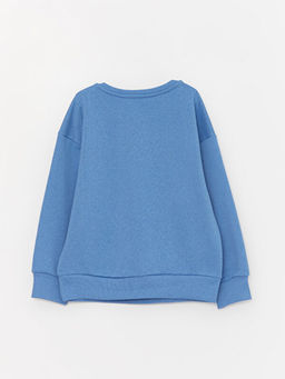 Bisiklet Yaka Bask?l? Uzun Kollu K?z ?ocuk Sweatshirt - Waikiki фото 3