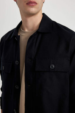 Куртка-рубашка с воротником-поло Relax Fit - Defacto фото 5