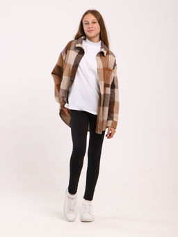 Рубашка Гранж коричневая клетка - Ладошки фото 10