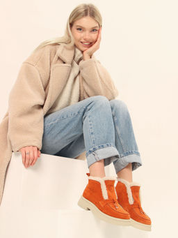 Ботинки EDART 307.florida be.мандарин замша/шерсть - Ed'art фото 7