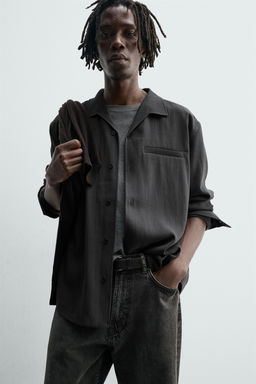 WASHED FLOWING SHIRT - Zara фото 5