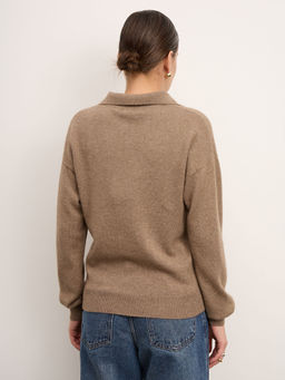 Джемпер из кашемира женский 11023 капучино