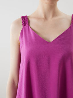 V Yaka Ask?l? A Kesim Elbise