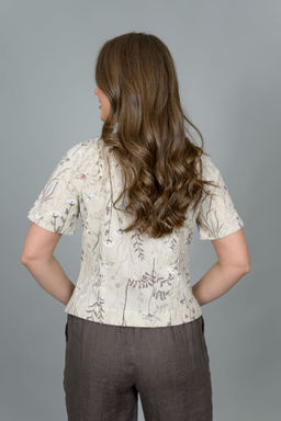 Блуза лен 70%, хлопок 30%