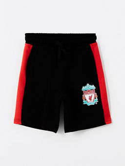 Beli Lastikli Liverpool Bask?l? Erkek ?ocuk ?ort
