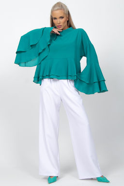 Туника Бабочка (бирюзовый) - Эльза фото 4