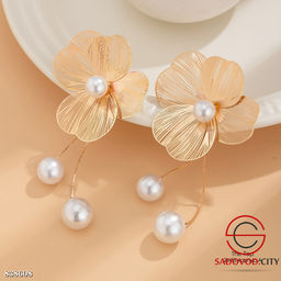 Серьги объемный цветок с висюльками - Bruno фото 3