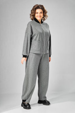 Бомбер VN fashion 1101 серый