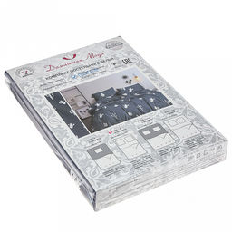 Постельное белье, комплект 1,5 спальный "Я кактус" 4 предмета: пододеяльник 145х215см, простыня 150х220см, 2 наволочки 70х70см с клапаном-запахом, полисатин "Премиум SP" 85г/м2, упаковка "классическая" ПВХ 32х41см, "Домашняя мода" (Россия)