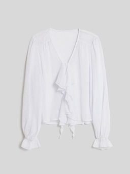 10200260545 Блузка жен. Tiora белый - Concept club фото 6