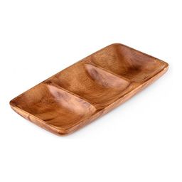 Блюдо сервировочное Walmer Organic, 23х11 см, цвет темное дерево