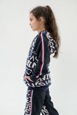 Костюм подростковый из футера 2-хн джемпер и брюки SportLand буквы - Амадэль фото 17