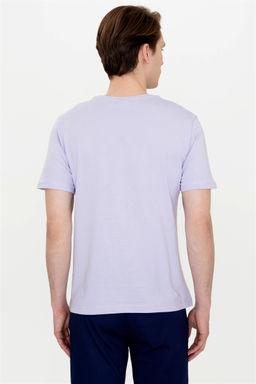 U. S. Polo Assn Мужская сиреневая футболка с круглым вырезом - U.s. polo assn фото 11