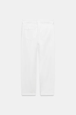 JEANS ZW COLLECTION CIGARRETE TIRO MEDIO / Blanco - Zara фото 7