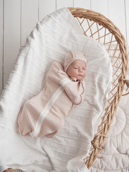 Чепчик Нюд из ажурного хлопка 0+ - Bungly фото 5