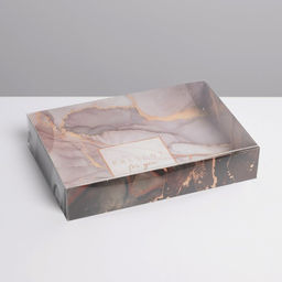 Цена за 5 шт. Коробка кондитерская Present, 18×12×3.5 см