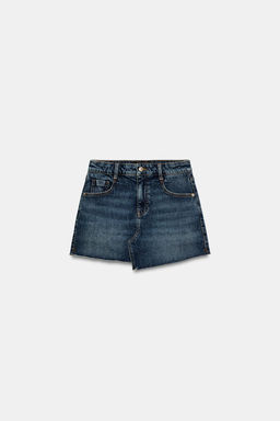FALDA PANTAL?N Z1975 DENIM BAJO SIN COSTURAS / Azul - Zara фото 6