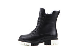 Ботинки 346.astra20bl/w black/Шерсть